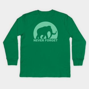 NEVER FORGET Kids Long Sleeve T-Shirt